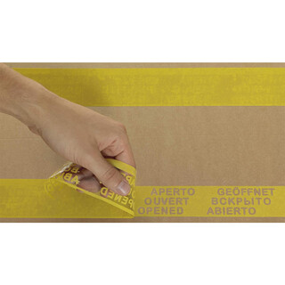 tesapack Secure & Strong 50 mm x 50 m Paketklebeband mit Siegel-Effekt gelb