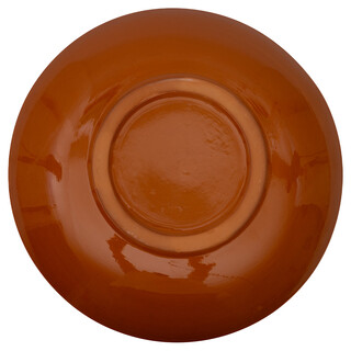 Lagan Rishtan Servierteller Keramik groß Ø 42 cm Muster (oranger Rand) - Usbekischer Keramikteller mit handbemaltem Design