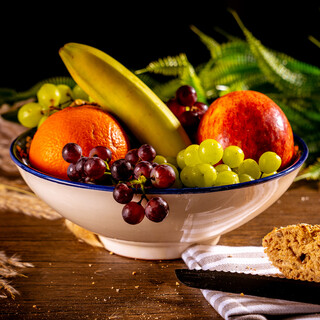 Lagan Rishtan Keramikteller gro� � 32 cm Atlas Gelb-Schwarz - Usbekischer Speiseteller mit handbemaltem Design