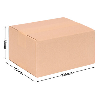 verpacking 25 Faltkartons 217 x 172 x 110 mm Braun (Au�enma� 225 x 180 x 126 mm) KK 11 2-wellig Versandkarton f�r kleine Waren kleine Kartons