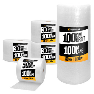 verpacking Luftpolsterfolie 100 m lang - St�rke und...