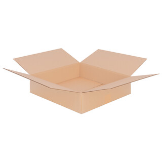 verpacking 50 Faltkartons 395 x 395 x 90 mm Braun (Au�enma� 400 x 400 x 100 mm) KK 91 1-wellig Versandkarton f�r mittelgro�e Waren DHL Paket DPD GLS Hermes Kartons
