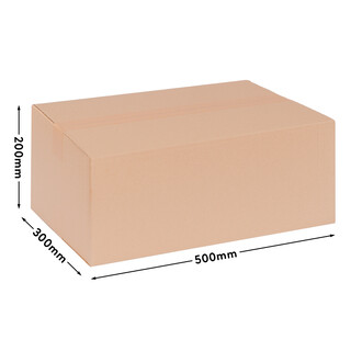 verpacking 100 Faltkartons 495 x 295 x 190 mm Braun (Au�enma� 500 x 300 x 200 mm) KK 94 1-wellig Versandkarton f�r mittelgro�e Waren DHL Paket DPD GLS Hermes Kartons