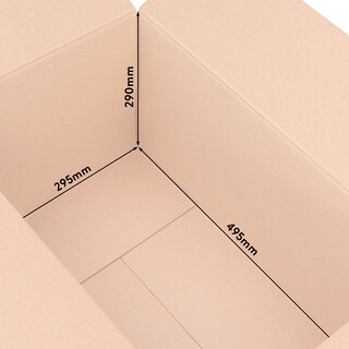 verpacking Faltkartons 495 x 295 x 290 mm Braun (Au�enma� 500 x 300 x 300 mm) KK 105 1-wellig Versandkarton f�r mittelgro�e Waren DHL Paket DPD GLS Hermes Kartons