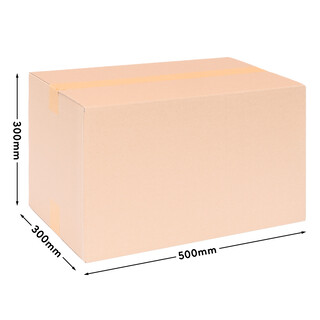 verpacking 300 Faltkartons 495 x 295 x 290 mm Braun (Au�enma� 500 x 300 x 300 mm) KK 105 1-wellig Versandkarton f�r mittelgro�e Waren DHL Paket DPD GLS Hermes Kartons