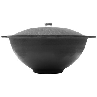 FlameFusion Utschak M Feuerofen Set inkl. 12 Liter Kazan & Pfanne Uchag Grillen & Kochen mit Outdoork�che