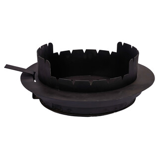 FlameFusion Utschak XL Feuerofen Set inkl. 22 Liter Kazan & Flansch-Mangal Aufsatz Uchag Grillen & Kochen mit Outdoork�che