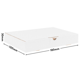 verpacking Maxibriefkartons 180 x 100 x 30 mm Maxibrief Wei� MB 0 Innenma� von 176 x 96 x 27 mm Versand Post Faltschachtel Versandschachtel B�chersendung - optimal geeignet f�r den Versand 25 St�ck