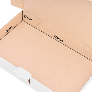 verpacking Maxibriefkartons 180 x 100 x 30 mm Maxibrief Wei� MB 0 Innenma� von 176 x 96 x 27 mm Versand Post Faltschachtel Versandschachtel B�chersendung - optimal geeignet f�r den Versand 50 St�ck