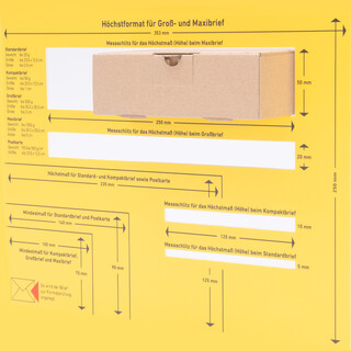 verpacking Maxibriefkartons 160 x 110 x 50 mm Maxibrief Braun MB 1 Innenma� von 150 x 105 x 46 mm Versand Post Faltschachtel Versandschachtel B�chersendung - optimal geeignet f�r den Versand 25 St�ck