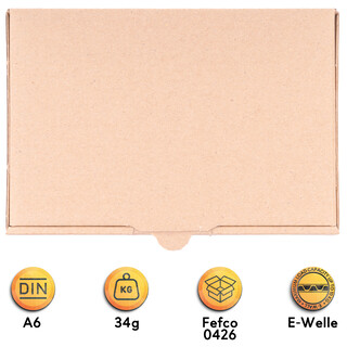 verpacking Maxibriefkartons 160 x 110 x 50 mm Maxibrief Braun MB 1 Innenma� von 150 x 105 x 46 mm Versand Post Faltschachtel Versandschachtel B�chersendung - optimal geeignet f�r den Versand 25 St�ck