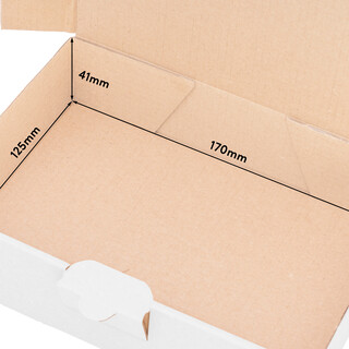 verpacking Maxibriefkartons 180 x 130 x 45 mm Maxibrief Wei� MB 2 Innenma� von 170 x 125 x 41 mm Versand Post Faltschachtel Versandschachtel B�chersendung - optimal geeignet f�r den Versand 500 St�ck