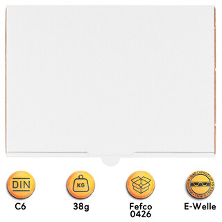 verpacking Maxibriefkartons 180 x 130 x 45 mm Maxibrief Wei� MB 2 Innenma� von 170 x 125 x 41 mm Versand Post Faltschachtel Versandschachtel B�chersendung - optimal geeignet f�r den Versand 500 St�ck