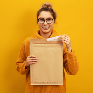 verpacking 100 Luftpolstertaschen 250x350 mm G7 Versandtaschen Braun - Luftpolsterumschlag Polsterumschl�ge selbstklebend