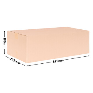 verpacking 50 Faltkartons 590 x 290 x 180 mm Braun (Au�enma� 595 x 295 x 190 mm) KK 123 1-wellig Versandkarton f�r Waren DHL Paket DPD GLS Hermes Kartons