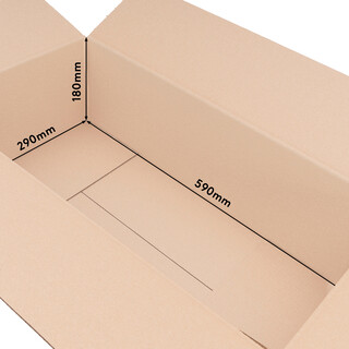 verpacking 50 Faltkartons 590 x 290 x 180 mm Braun (Au�enma� 595 x 295 x 190 mm) KK 123 1-wellig Versandkarton f�r Waren DHL Paket DPD GLS Hermes Kartons