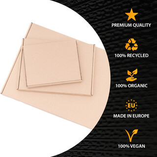 verpacking 500 Gro�briefkartons Braun 230x160x20 mm - A5 - Versand Post Faltschachtel Kalenderverpackung B�chersendung - optimal geeignet f�r den Versand