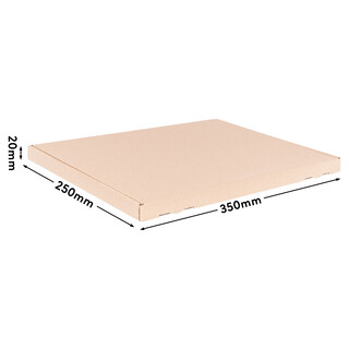 verpacking 50 Gro�briefkartons Braun 350x250x20 mm - A4 B4 - Versand Post Faltschachtel Kalenderverpackung B�chersendung - optimal geeignet f�r den Versand