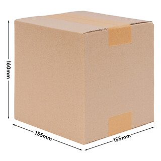 verpacking 100 Faltkartons 150 x 150 x 150 mm Braun KK 06 variable H�he [Gr��e und St�ckzahl w�hlbar] 1-wellig Versandkartons kleine Kartons (Au�enma� 155 x 155 x 160 mm) Verpackungskarton