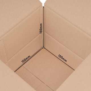 verpacking 100 Faltkartons 150 x 150 x 150 mm Braun KK 06 variable H�he [Gr��e und St�ckzahl w�hlbar] 1-wellig Versandkartons kleine Kartons (Au�enma� 155 x 155 x 160 mm) Verpackungskarton