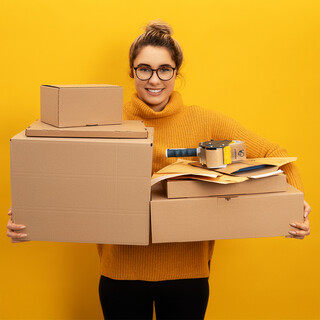 verpacking 100 Faltkartons 190 x 150 x 140 mm Braun KK 20 variable H�he [Gr��e und St�ckzahl w�hlbar] 1-wellig Versandkartons kleine Kartons (Au�enma� 195 x 155 x 150 mm) Verpackungskarton