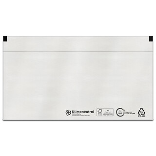 verpacking 250 Lieferscheintaschen 225 x 110 mm Transparent DIN Lang [ Farbe und St�ckzahl w�hlbar] selbstklebend Dokumententasche f�r Rechnungen und Dokumente