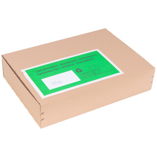 verpacking 2000 Lieferscheintaschen Pergamin Papier 225 x 110 mm DIN Lang Gr�n [ Farbe und St�ckzahl w�hlbar] selbstklebend Dokumententasche f�r Rechnungen und Dokumente