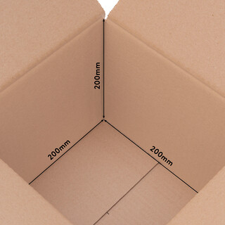 verpacking Faltkartons 200 x 200 x 200 mm Braun (Au�enma� 205 x 205 x 210 mm) KK 07 1-wellig Versandkarton f�r mittelgro�e Waren DHL P�ckchen Paket Kartons