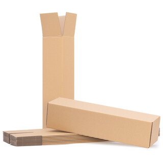 verpacking Versandh�lse 475 x 110 x 110 mm eckig Braun [Ausf�hrung & St�ckzahl w�hlbar] Versandkarton Faltkarton 1 St�ck