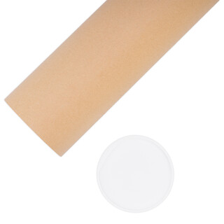 verpacking Versandolle 450 x 50 mm rund Braun [Ausf�hrung & St�ckzahl w�hlbar] Versandh�lse Versandkarton Faltkarton 10 St�ck