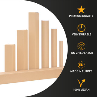verpacking Versandolle 450 x 50 mm rund Braun [Ausf�hrung & St�ckzahl w�hlbar] Versandh�lse Versandkarton Faltkarton 10 St�ck