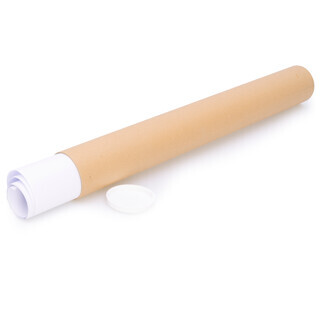 verpacking Versandolle 630 x 80 mm rund Braun [Ausf�hrung & St�ckzahl w�hlbar] Versandh�lse Versandkarton Faltkarton 1 St�ck