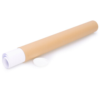 verpacking Versandolle 630 x 80 mm rund Braun [Ausf�hrung & St�ckzahl w�hlbar] Versandh�lse Versandkarton Faltkarton 100 St�ck