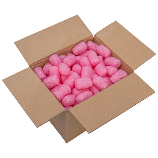 verpacking BIO Verpackungschips aus Maisst�rke [Farbe & Menge w�hlbar] F�llmaterial f�r Pakete Rosa 400 Liter