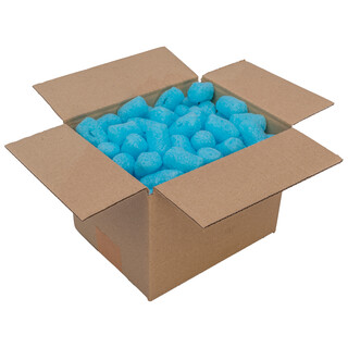 verpacking BIO Verpackungschips aus Maisst�rke [Farbe & Menge w�hlbar] F�llmaterial f�r Pakete Blau 25 Liter