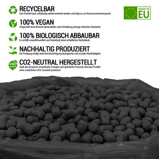 verpacking BIO Verpackungschips aus Maisst�rke [Farbe & Menge w�hlbar] F�llmaterial f�r Pakete Schwarz 100 Liter