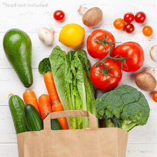 Papiertragetasche mit Flachhenkel 28 x 22 x 10 cm Braun Papiert�ten Bio Papiertasche