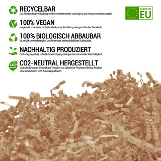verpacking Geschenkf�llmaterial ? verschiedene Farben und Mengen w�hlbar 100% Recycling Papier Polstermaterial Natur 250 g
