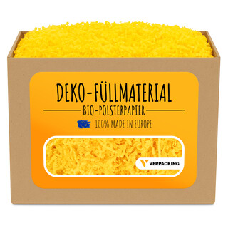 verpacking Geschenkf�llmaterial ? verschiedene Farben und Mengen w�hlbar 100% Recycling Papier Polstermaterial Gelb 10 kg
