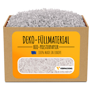 verpacking Geschenkf�llmaterial ? verschiedene Farben und Mengen w�hlbar 100% Recycling Papier Polstermaterial Wei� 50 g