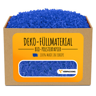 verpacking Geschenkf�llmaterial ? verschiedene Farben und Mengen w�hlbar 100% Recycling Papier Polstermaterial Blau 500 g