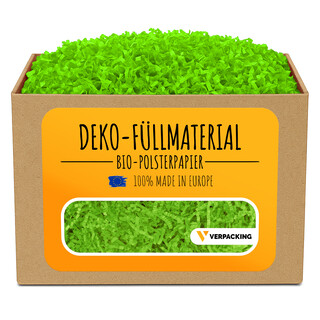 verpacking Geschenkf�llmaterial ? verschiedene Farben und Mengen w�hlbar 100% Recycling Papier Polstermaterial Limetten Gr�n 2 kg