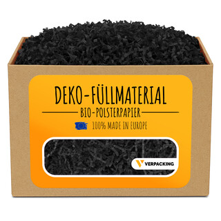 verpacking Geschenkf�llmaterial ? verschiedene Farben und Mengen w�hlbar 100% Recycling Papier Polstermaterial Schwarz 50 g