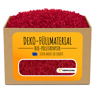 verpacking Geschenkf�llmaterial ? verschiedene Farben und Mengen w�hlbar 100% Recycling Papier Polstermaterial Dunkelrot 250 g