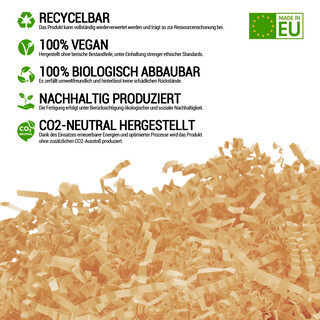 verpacking Geschenkf�llmaterial ? verschiedene Farben und Mengen w�hlbar 100% Recycling Papier Polstermaterial Elfenbein 250 g