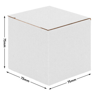 verpacking Geschenkboxen [Gr��e, Farbe & Menge w�hlbar] kleine Faltschachteln f�r Geschenke, Schmuck, S��igkeiten 75 x 75 x 75 mm 10 St�ck - Wei�
