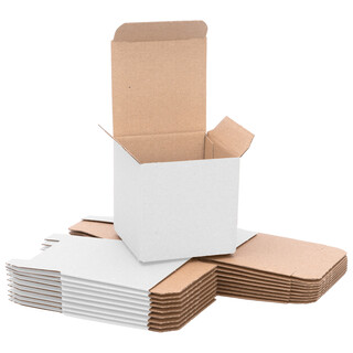 verpacking Geschenkboxen [Gr��e, Farbe & Menge w�hlbar] kleine Faltschachteln f�r Geschenke, Schmuck, S��igkeiten 75 x 75 x 75 mm 250 St�ck - Wei�