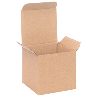 verpacking Geschenkboxen [Gr��e, Farbe & Menge w�hlbar] kleine Faltschachteln f�r Geschenke, Schmuck, S��igkeiten 75 x 75 x 75 mm 100 St�ck - Braun