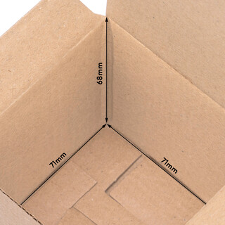 verpacking Geschenkboxen [Gr��e, Farbe & Menge w�hlbar] kleine Faltschachteln f�r Geschenke, Schmuck, S��igkeiten 75 x 75 x 75 mm 100 St�ck - Braun