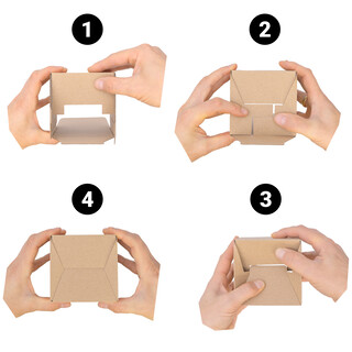 verpacking Geschenkboxen [Gr��e, Farbe & Menge w�hlbar] kleine Faltschachteln f�r Geschenke, Schmuck, S��igkeiten 100 x 100 x 100 mm 10 St�ck - Wei�